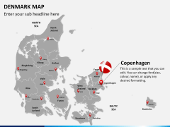 Denmark map PPT slide 19