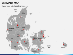 Denmark map PPT slide 4