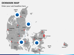 Denmark map PPT slide 6