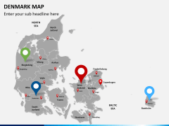 Denmark map PPT slide 8
