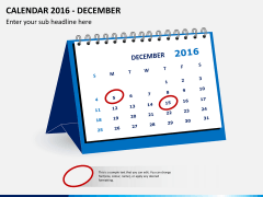Desk calendar 2016 PPT slide 12