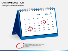Desk calendar 2016 PPT slide 7