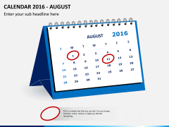 Desk calendar 2016 PPT slide 8