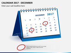 Desk calendar 2017 PPT slide 12