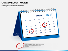 Desk calendar 2017 PPT slide 3