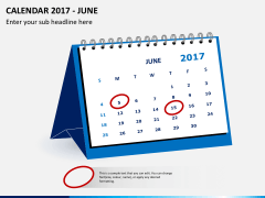 Desk calendar 2017 PPT slide 6