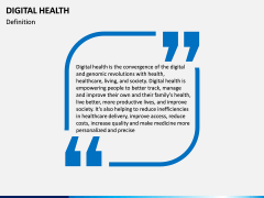 Digital Health PPT slide 2