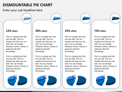 Dismountable pie chart PPT slide 10