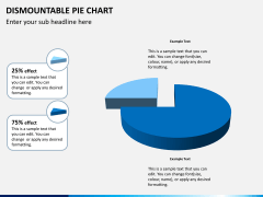 Dismountable pie chart PPT slide 2