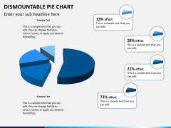 Dismountable pie chart PPT slide 3