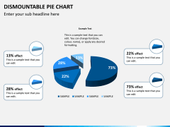 Dismountable pie chart PPT slide 7