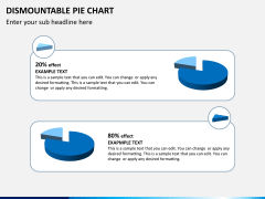 Dismountable pie chart PPT slide 9