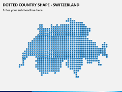 Dotted switzerland map PPT slide