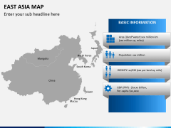East asia map PPT slide 4