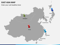 East asia map PPT slide 7