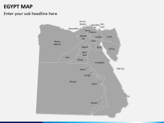 Egypt map PPT slide 2