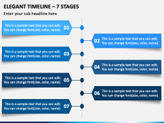 Elegant Timeline - 7 Stages PPT Slide 2