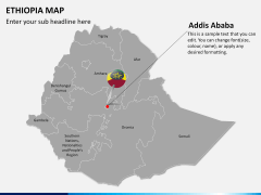 Ethiopia map PPT slide 17
