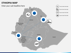 Ethiopia map PPT slide 5