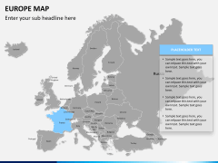 Europe map PPT slide 11