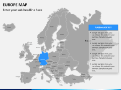 Europe map PPT slide 9