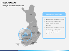 Finland Map PPT slide 8
