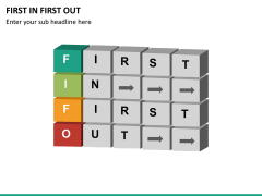 First in First Out PowerPoint Template | SketchBubble