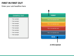 First in First Out PowerPoint Template | SketchBubble