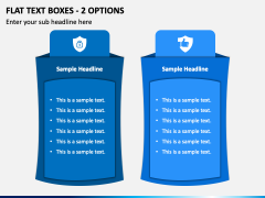 Flat Text Boxes - 2 Options PPT Slide 2