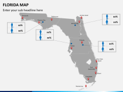 Florida map PPT slide 11