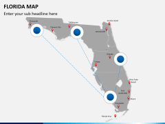 Florida map PPT slide 4