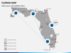 Florida map PPT slide 5