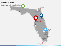 Florida map PPT slide 6