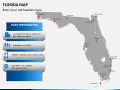 Florida map PPT slide 9