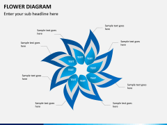 Flower diagram PPT slide 4