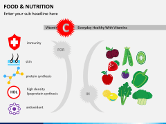 Food and nutrition PPT slide 1
