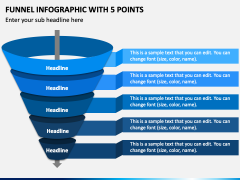Funnel Infographic with 5 Points PPT Slide 2