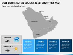 Gulf council map PPT slide 5