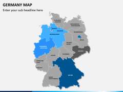 Germany map PPT slide 2