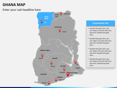 Ghana map PPT slide 10