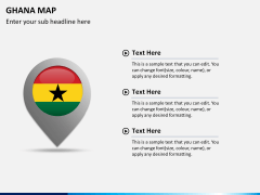 Ghana map PPT slide 19