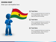 Ghana map PPT slide 20
