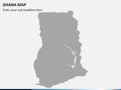 Ghana map PPT slide 8