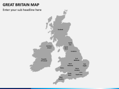 Great britain map PPT slide 5