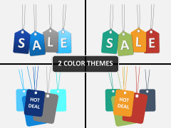 Hanging tags PPT cover slide