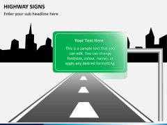 Highway signs PPT slide 1