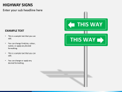 Highway signs PPT slide 5
