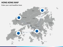 Hongkong map PPT slide 4