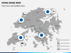 Hongkong map PPT slide 5