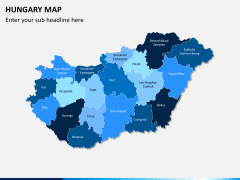 Hungary map PPT slide 1